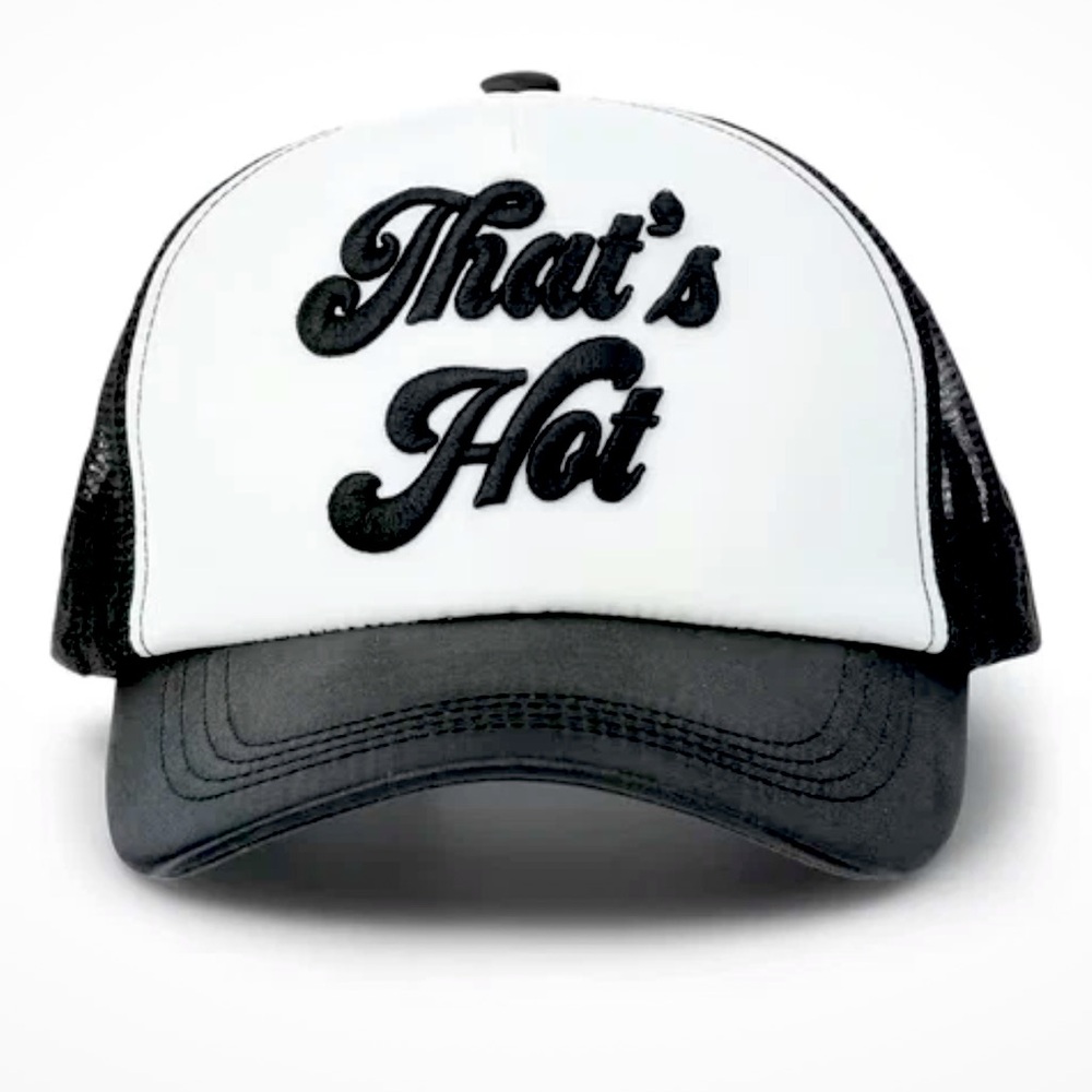 Paris Hilton That's Hot Embroidered logo Y2K Unisex Trucker Hat Cap Mens Womens